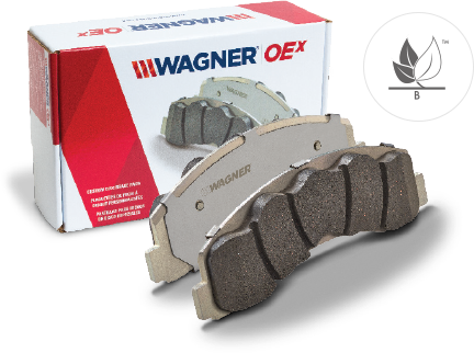 vista de producto de pastillas de freno OEx de Wagner